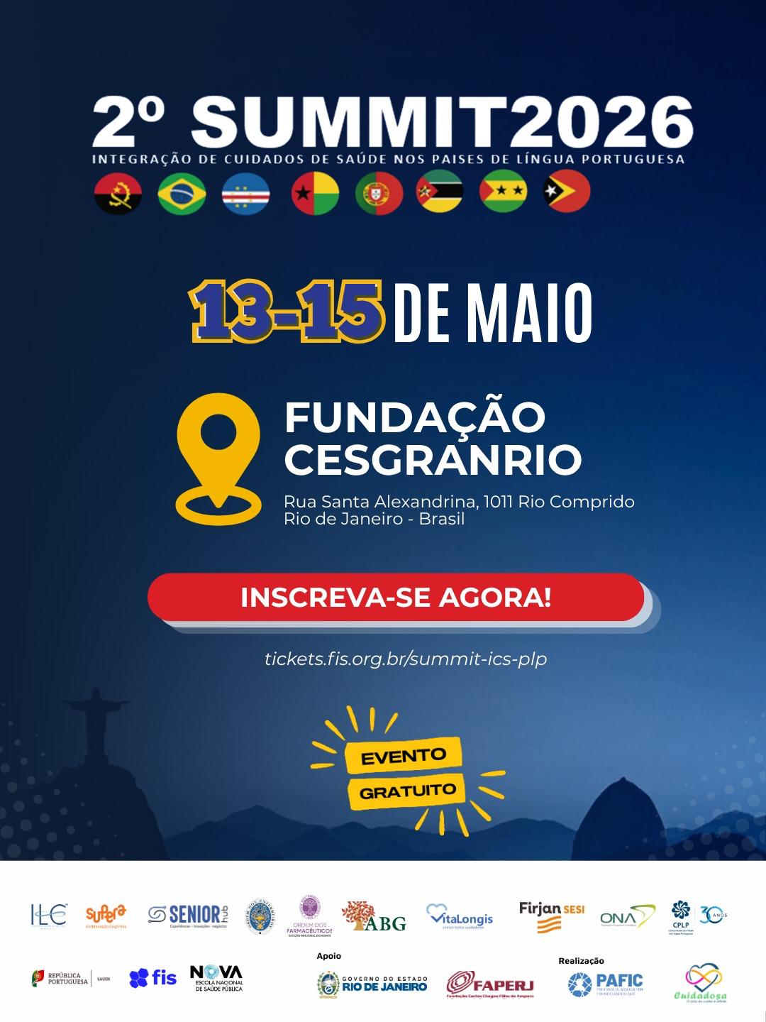 2.º SUMMIT de Integração de Cuidados de Saúde nos Países de Língua Portuguesa